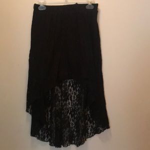 Black maxi skirt